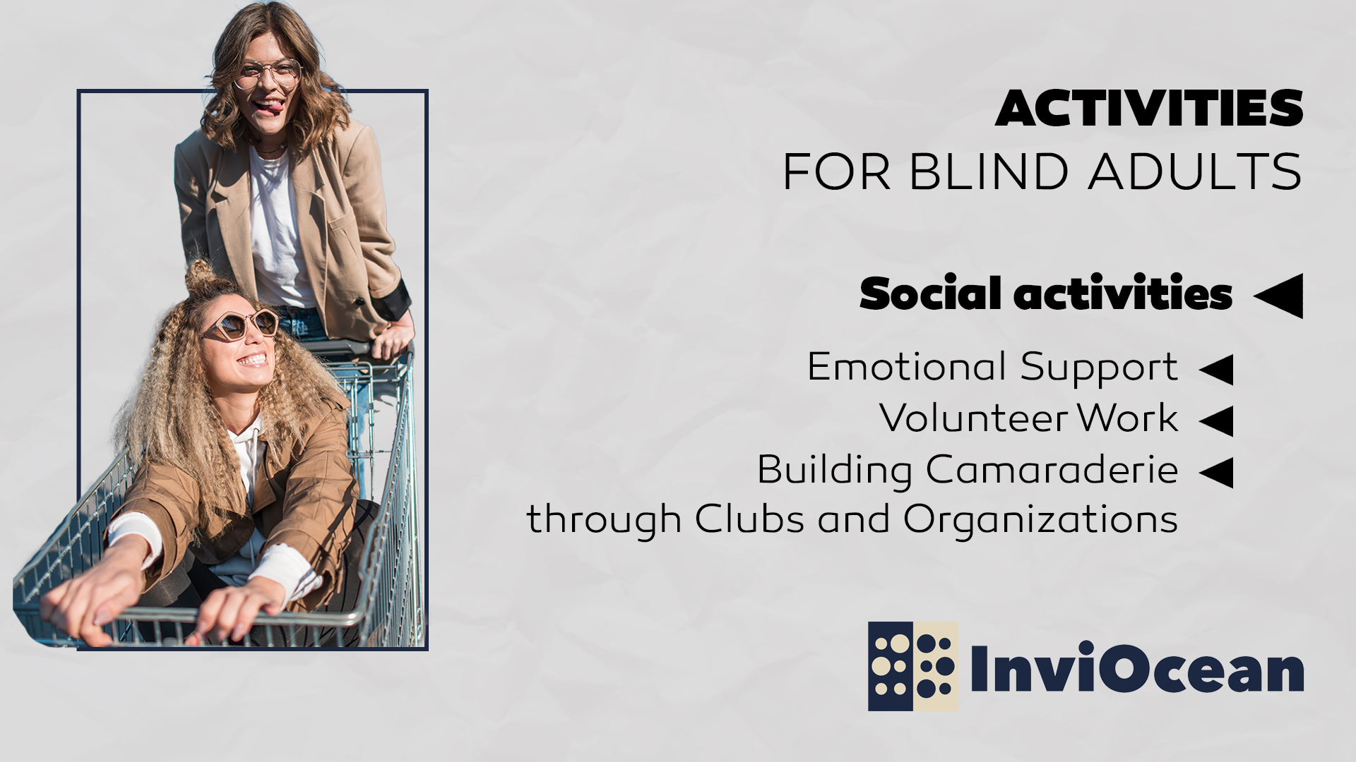 Social activities for the blind