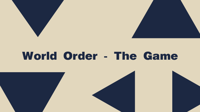 Avatar of the game World Order — The Game